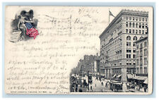 1901 Main Street, Looking North Buffalo New York NY Antique Posted PMC Postcard picture