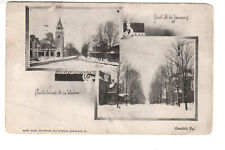 Postcard: Clearfield, PA (Pennsylvania) - First St. in Winter; South Second St. picture