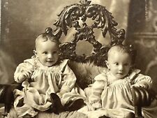 CC8 Cabinet Card Photograph Saint Louis 1890-1900's Twins Brothers Boys picture