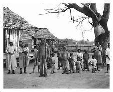 AFRICAN AMERICAN SLAVES PRE-CIVIL WAR 8X10 B&W PHOTO picture
