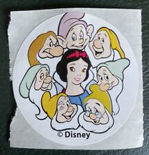Disney Snow White Seven Dwarfs Sticker Theme Park Cast Member Exclusive Vintage picture