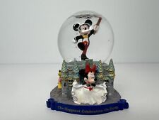 Disney Mickey Mouse Mini Snow Globe 3” Happiest Celebration on Earth 2005 picture