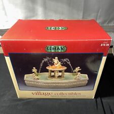 Vintage LEMAX Collection LIGHTED VILLAGE SQUARE WATER FOUNTAIN picture