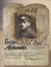 RARE POST-WW1 GERMAN REICHSWEHR MILITARY AUSWEIS ( ID ) (BEER HALL PUTSCH TIME) picture