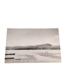 Postcard Lake Massawippi North Hatley Boating Quebec Canada RPPC Posted picture