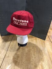 OLD VINTAGE Firestone HAT TRUCKER SNAP BACK ADVERTISING Auto Parts picture