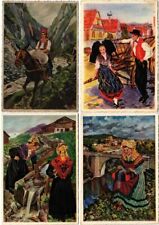 HOMUALK CHARLES French Folklore 170 Vintage Postcards (L3924) picture