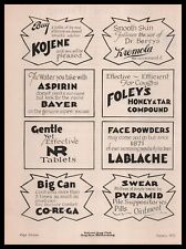 1931 Modernistic Egyptian Type Fond Drug Pharmacy Typography Examples Print Ad picture