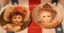 Schmitt Seely Old French Doll Collectors Plate Limited Edition Collectibles 2 pc picture