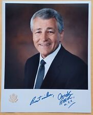 Chuck Hagel Signed 8x10 Photo - Nebraska Senator - Secretary of Defense picture