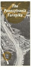 The Pennsylvania Turnpike Map Brochure 1963 Vintage picture