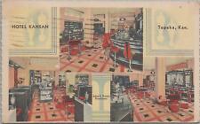 Postcard Hotel Kansan Topeka Kansas KS 1943 picture
