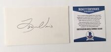 Leon Uris Signed Autographed 3x5 Card BAS Beckett Certified Author Exodus picture
