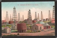 Oil Wells in Los Angeles Early Divided Back 1907-1914 Postcard California picture