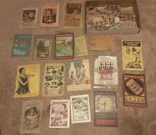 COLLECTION OF VINTAGE ANTIQUE ADVERTISING OCTAGON SOAP COUPONS & CATALOGS picture