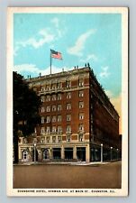 Evanston IL-Illinois, Evanshire Hotel, Antique Vintage Souvenir Postcard picture