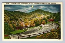 Cherokee NC-North Carolina, Aerial Mountainside Theatre, Vintage Postcard picture