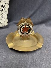 Vintage CHICAGO MOTOR CLUB HONOR MEMBER DOUBLE SIDED ASHTRAY CIGAR CIGARETTE picture