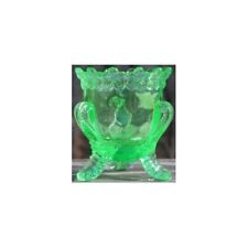 LAST ONE Boyd Glass Forget Me Not Toothpick Holder 1984 PERIDOT Boyd's  picture