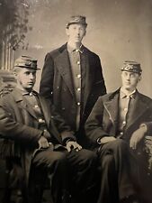 Indian Wars / Spanish American SOLDIER TINTYPE Tin Type PHOTOGRAPH Brothers? picture