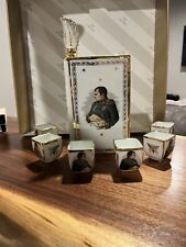 Rare Limoges Napoleon Porcelain Cognac Decanter set picture