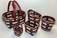 Longaberger 2017 Complete Set Of Everyday USA Patriotic Baskets picture