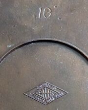 RAREGriswold*DIAMOND LOGO*1905-1906*743*#16* Cast Iron Griddle*Only Made 1 Yr picture