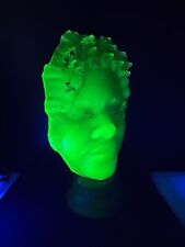 RARE Mitchell Gaudet Studio Inferno-Icon Cast Uranium Glass Face Mask 11