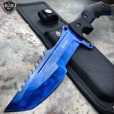 CSGO Tactical Huntsman Tracker FIXED Blade Survival Bowie Knife Blue Sapphire picture