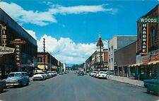 c1950s Street Scene, Woods Hardware Store, Ellensburg, Washington Postcard picture