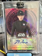 2022 STAR WARS SIGNATURE PHILIP ALEXANDER AUTOGRAPH SECURITY OFFICER 1/1 Mint picture