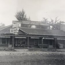 Vintage Black and White Photo Buffalo Bill Court Shop Store Tourist Souvenirs  picture