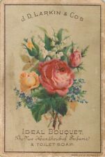 Larkin Soap 1880s Victorian Trade Card Robinson General Merchandise Leroy Kansas picture