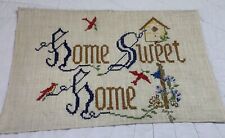Vintage Motto, Hand Embroidery, Home Sweet Home, Birds, Birdhouse picture