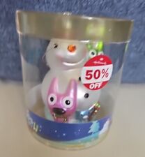 New Hallmark Hoops And Yoyo Snowbuddies Ornament New Glass Blown picture