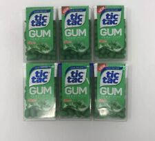 6x Tic Tac Gum Spearmint Sugar Free Discontinued Collectible 2019 Discolored picture
