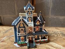 Sale O'Well Christmas Village - Blue Victorian with cord no box Limited Edition picture