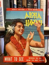 Vintage ALOHA FROM HAWAII TOURIST Guide Newly Revised With Maps 1961 picture