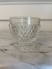 Vintage Indiana Glass Diamond Point Clear Fairy Cup Collection picture