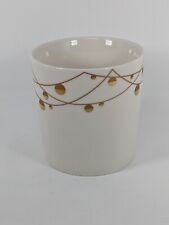 Starbucks 2012 New Bone China Christmas String Gold Ornaments Cup Mug picture