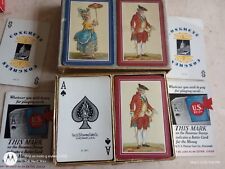 CONGRESS BRIDGE/SWAP CARD DECKS:SILVER:VICTORIAN,NOBLE,ARISTOCRAT  W/SLIP BOX picture