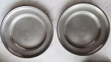 1846 Pair of Antique Pewter Plates Dated Marked picture