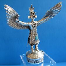 Sterling Silver Navajo Eagle Dancer Kachina Figure by Toby Henderson picture