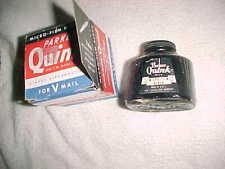 4 oz  NOS  PARKER QUINK INK  -  MICRO-FILM BLACK  - WWII  V MAIL BOX  -  FULL picture