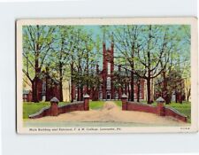 Postcard Main Building and Entrance F & M College Lancaster Pennsylvania USA picture