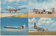 AIRCRAFT Mostly Commercial 60 Vintage Postcards pre-1965 (L5176) picture