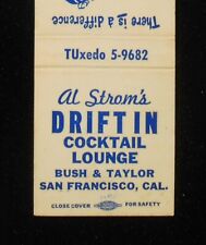 1960s Al Strom's Drift In Cocktail Lounge Bush & Taylor San Francisco CA MB picture