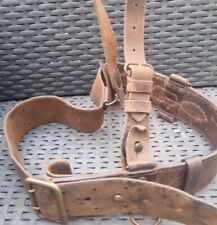 Vintage WWI/WW2 British Army Officer's Sam Browne Belt 40 Inches  picture