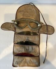 WWII US Army 1021 Polaroid All Purpose Goggles Kit Tanker Aviator Complete Set picture