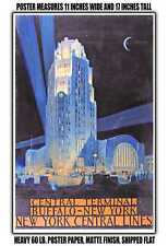 11x17 POSTER - 1929 Central Terminal Buffalo New York New York Central Lines picture